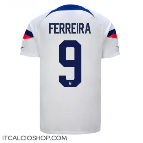 stati Uniti Jesus Ferreira #9 Prima Maglia Mondiali 2022 Manica Corta